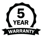 5 Year Warranty